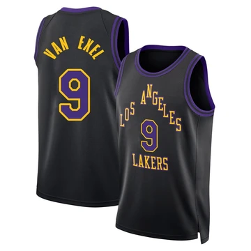 Nick Van Exel ＃9 Los Angeles Lakers Swingman 2025/26 Youth Black City Edition Jersey
