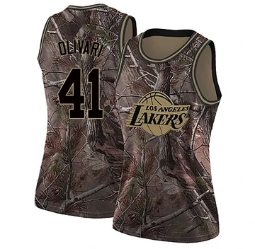 Quincy Olivari ＃41 Los Angeles Lakers Swingman Camo Women's Realtree Collection Jersey