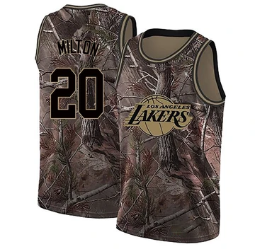 Shake Milton ＃20 Los Angeles Lakers Swingman Camo Youth Realtree Collection Jersey