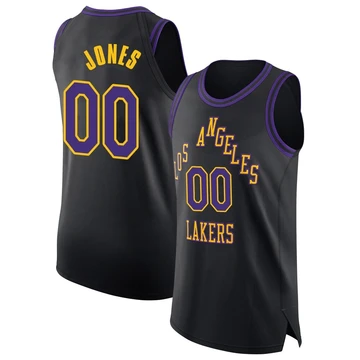 Tevian Jones ＃00 Los Angeles Lakers Authentic 2025/26 Youth Black City Edition Jersey